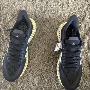 Adidas Black and Tan Sneakers